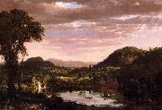 Frederic Edwin Church New England Landscape oil painting on canvas
